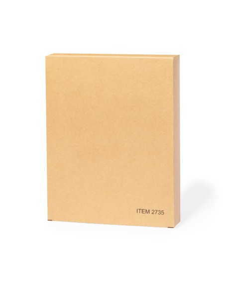 Vista de la caja de presentación de la agenda de cuero merchandaising sostenible Torkix Vista de la caja de presentación de la agenda de cuero merchandaising sostenible Torkix