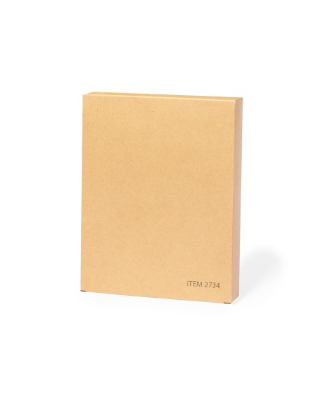 Vista de la caja de presentación de la agenda 2026 de corcho natural Vista de la caja de presentación de la agenda 2026 de corcho natural