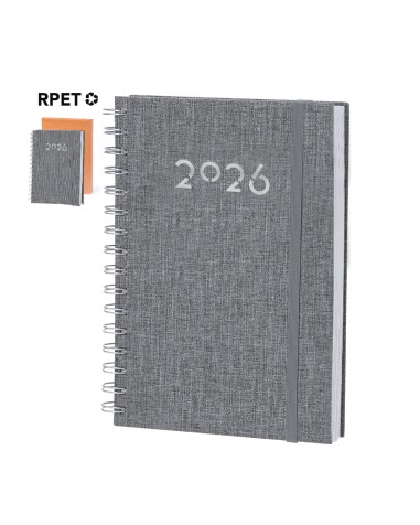 Personalized sustainable 2026 ring-bound diary