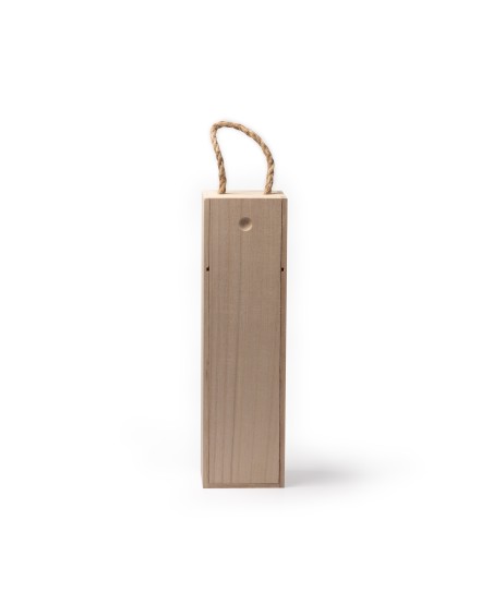 Personalized wooden wine transport box