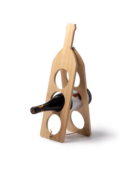 Customizable bamboo wine rack