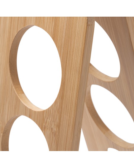 Detail of a wine rack with capacity for three wines