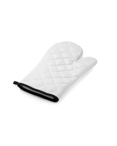 Polyester kitchen mitt with logo print