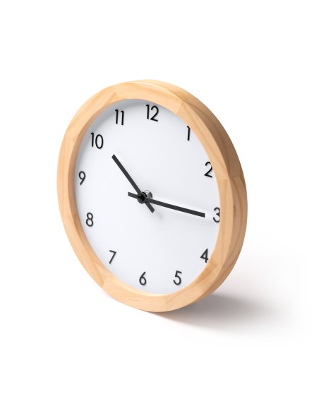 Horloge murale classique en bambou personnalisable