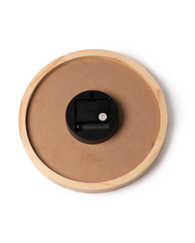 Vue arrière de l'horloge murale personnalisable