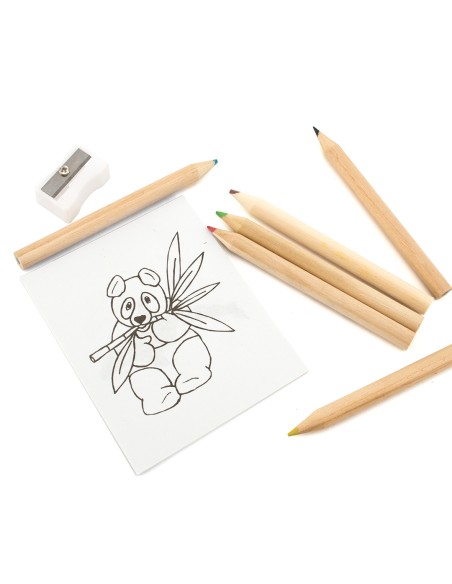 Recycled cardboard colouring set - Figgy