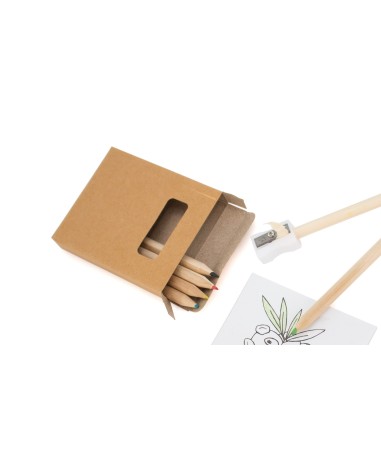 Recycled cardboard colouring set - Figgy Recycled cardboard colouring set - Figgy