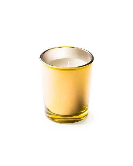 Bougie parfumée en pot de verre doré, cadeau promotionnel Bougie parfumée en pot de verre doré, cadeau promotionnel