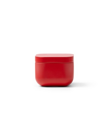 Bougie rouge au parfum de lavande et merchandising Bougie rouge au parfum de lavande et merchandising