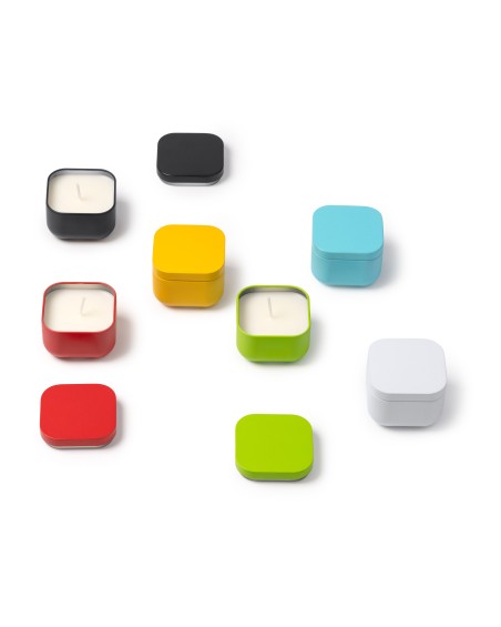 Espelma amb recipient metàl·lic quadrat aroma lavanda colors disponibles Espelma amb recipient metàl·lic quadrat aroma lavanda colors disponibles