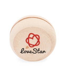 Yoyó de madera impresión con tu logo