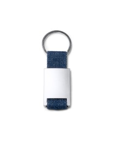 Personalized denim keychain 2