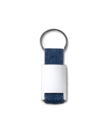 Customizable denim keychain with logo Customizable denim keychain with logo