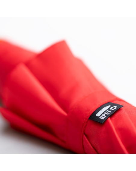 Détail du tissu recyclé du parapluie personnalisable Détail du tissu recyclé du parapluie personnalisable