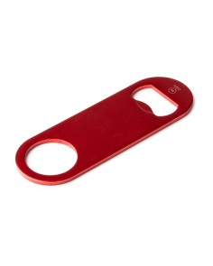 Abridor clásico de aluminio reciclado personalizable color amarillo 2