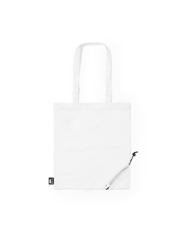 Bolsa plegable promocional color blanco