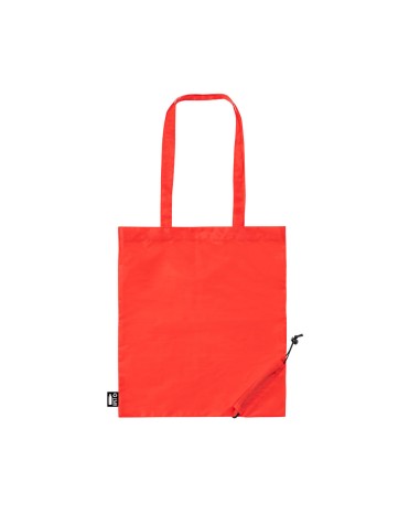 Sac de courses publicitaire pliable rouge