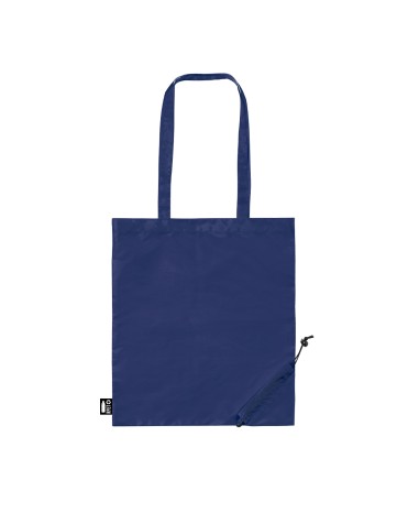 Bolsa plegable de la compra merchandaising color azul oscuro