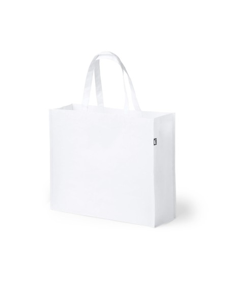 Bolsa de la compra color blanco impresión con logo