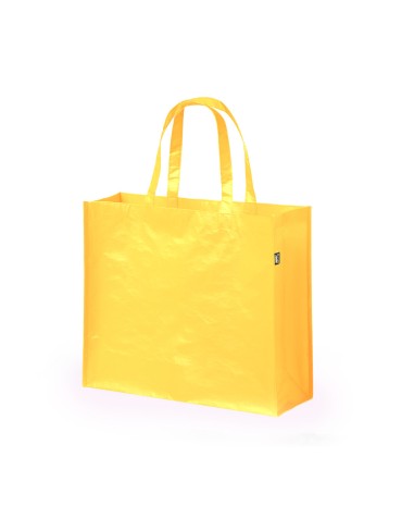 Yellow promotional shopping bag