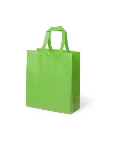 Promotional bag in non-woven green