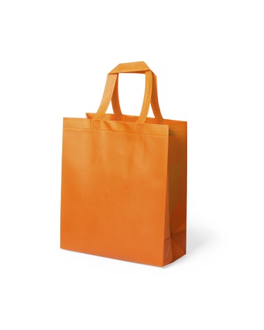 Orange non-woven promotional bag