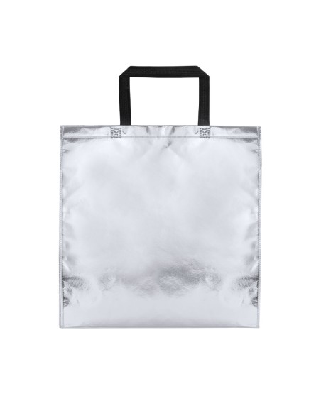 sac métallique argenté personnalisé