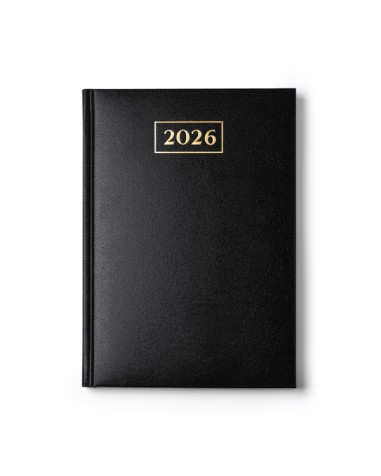 Agenda 2026 elegant coberta polipell color negre