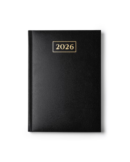 2026 diary, elegant black leatherette cover 2026 diary, elegant black leatherette cover
