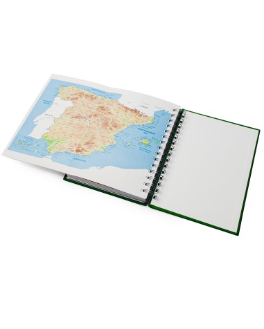 Mapa físico de España en la agenda Hera 2026 Mapa físico de España en la agenda Hera 2026