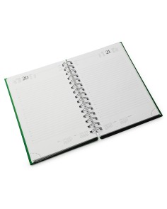 2026 Multilingual Green Ring Binder Diary 2