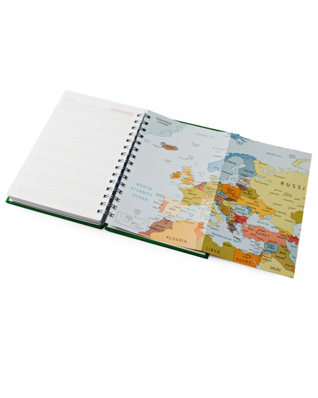 2026 Agenda with customizable map of Europe