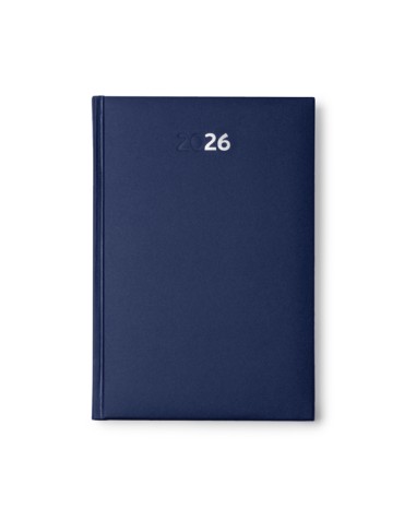 Agenda 2026 avec marque-page bleu marine personnalisable