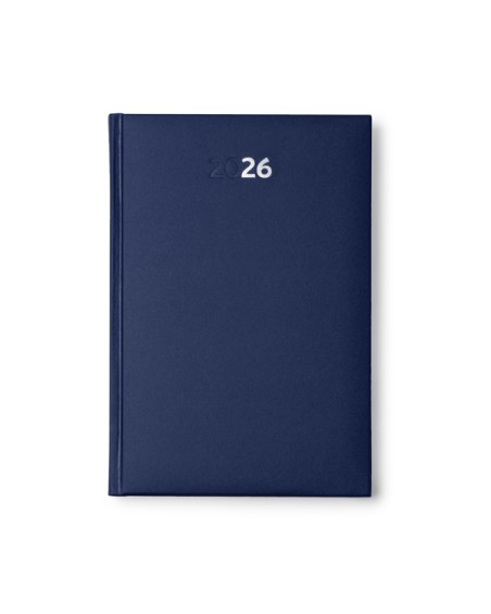Agenda 2026 avec marque-page bleu marine personnalisable