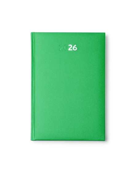 Agenda vert multilingue personnalisable 2026