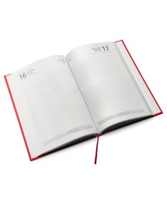 2026 Agenda with customizable light blue bookmark 2