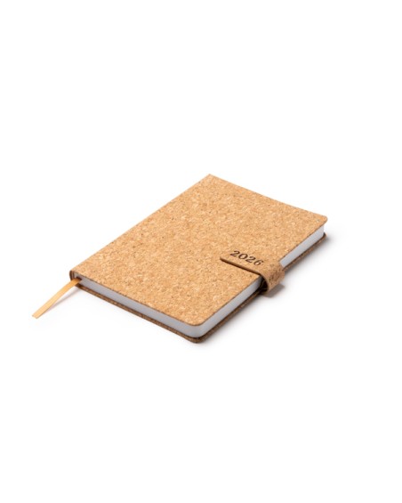 Logo-printed diary with cork cover Logo-printed diary with cork cover