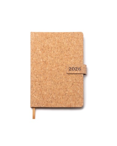 Agenda 2026 personnalisable avec couverture en liège Agenda 2026 personnalisable avec couverture en liège