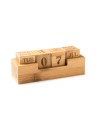 Calendrier perpétuel en bambou personnalisable Calendrier perpétuel en bambou personnalisable