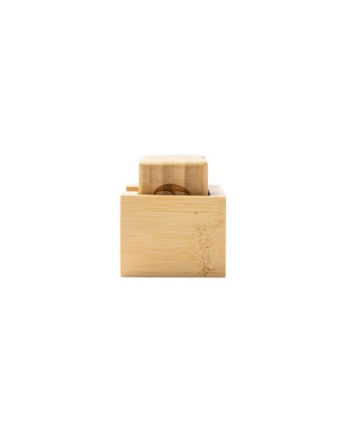 Personalized bamboo block calendar