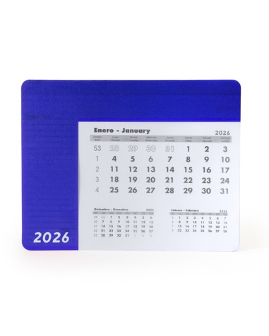Tapis de souris personnalisable avec calendrier bleu Tapis de souris personnalisable avec calendrier bleu