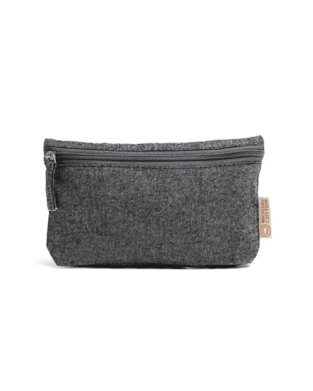 Trousse de toilette multifonctionnelle promotionnelle noire durable