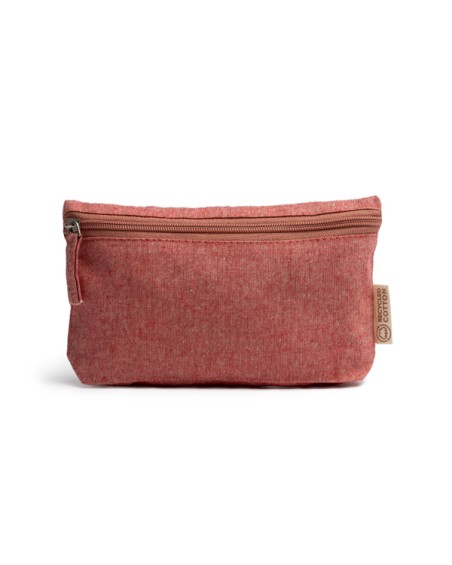 Customizable multipurpose sustainable toiletry bag in red