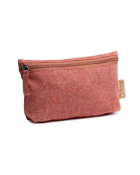 Customizable multipurpose toiletry bag made of recycled cotton