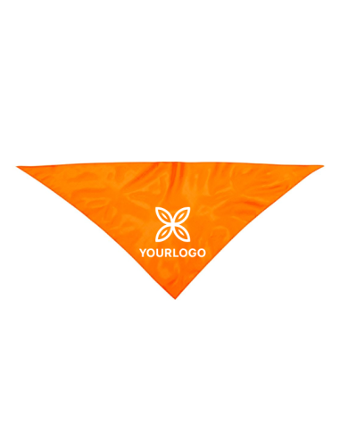3029 Personalized Triangular Orange Party Handkerchief