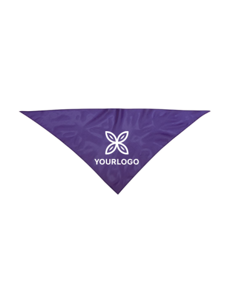 3029 Personalized Triangular Purple Party Scarf