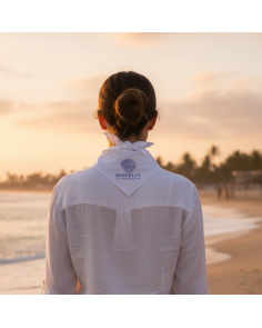 Écharpe triangulaire en polyester imprimé pour les fêtes populaires 2