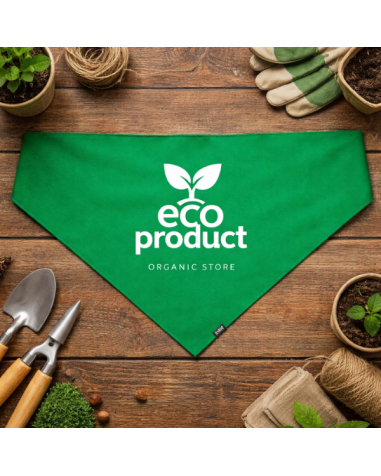 Recycled polyester triangular bandana...