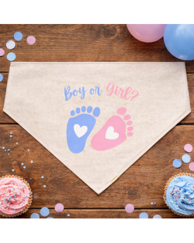 Écharpe triangulaire en coton recyclé...