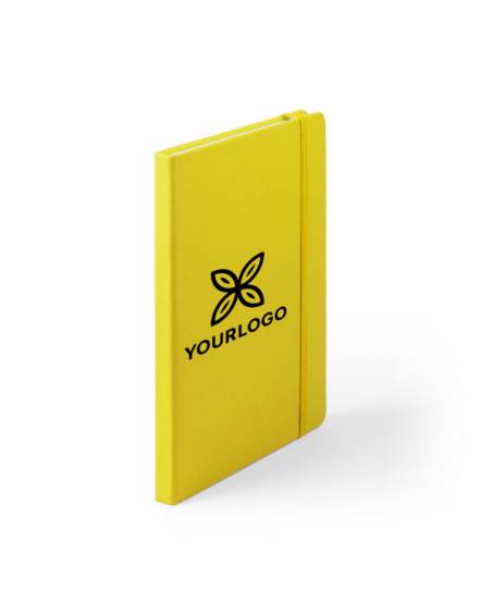 A5 Notepad (100 plain sheets) with faux leather covers for advertising - Cilux